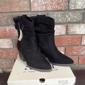 A.N.A DELIA BLACK BOOTS